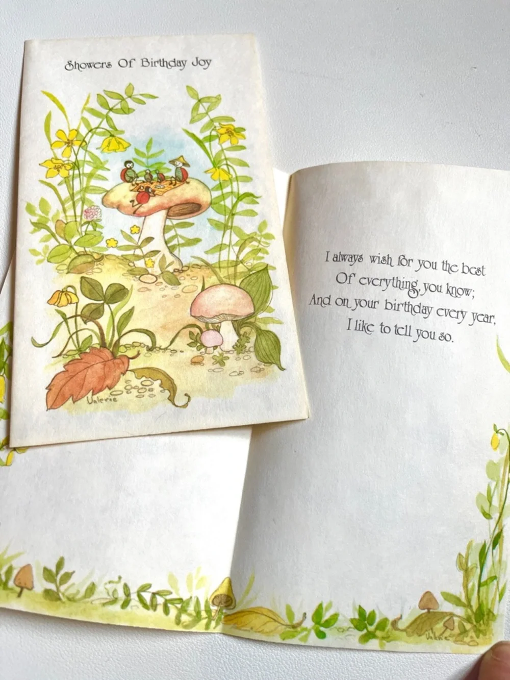 Vintage Birthday Cards in Original Box 1970s Children’s Kid’s Chipmunk Lady Bugs